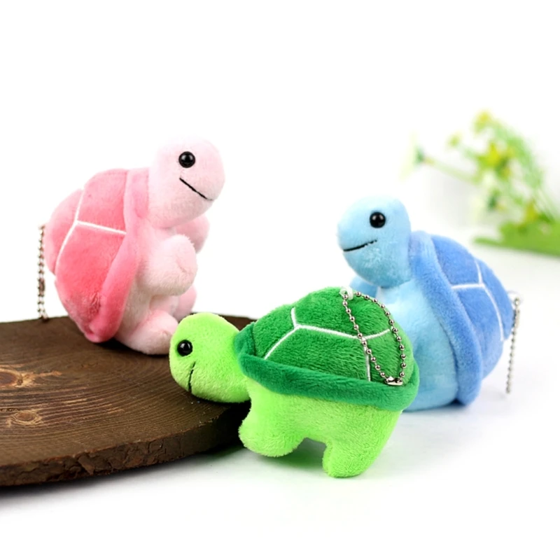 10cm Mini Plush Turtle Toys Keychain Cute Tortoise Stuffed Plush Toy