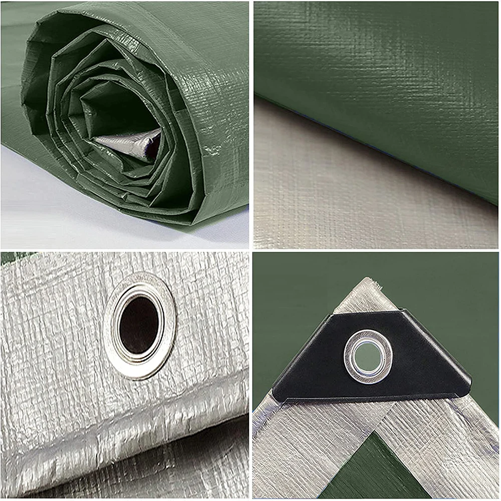 Bâche VEVOR Imperméable PE 4,88 X 6,10 M - 10 Mils, Protection UV, Neuve