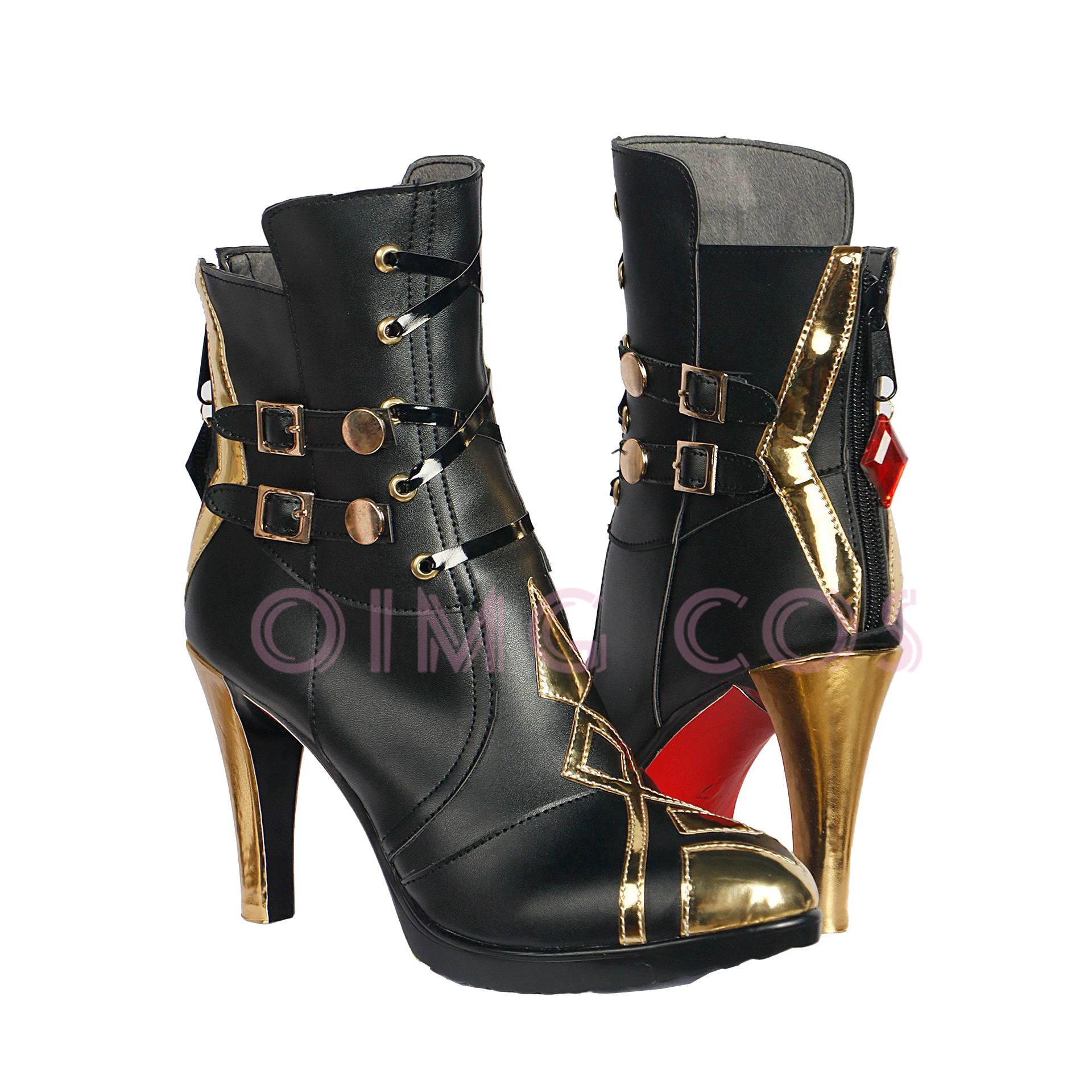 Genshin Impact Arlecchino Cosplay Shoes Anime Chinese Style for men Game cosplay shoes