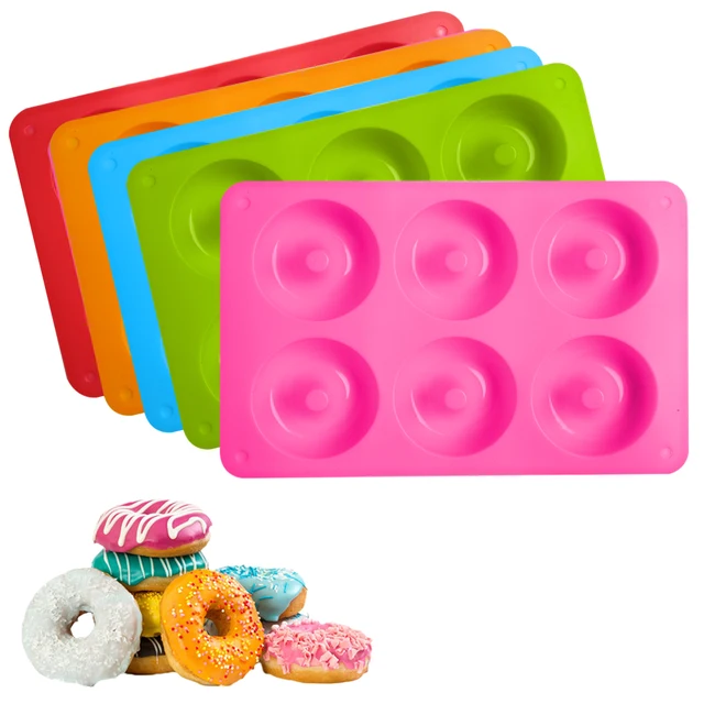 Szilikon Fánk Penész Sütő Serpenyő Nem Tapadás Tészta Csokoládé Torta Desszert Diy Dekoráció Szerszámok Bagel Muffinok Fánkkészítő - Image 2