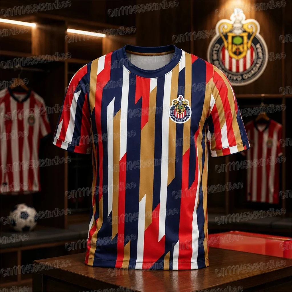 2026 Guadalajara Chivas Luis Romo 7 # Fußballtrikot Sommer 3D Sport Fußball T-Shirt Atmungsaktiv Schnelltrocknend Familienoutfit