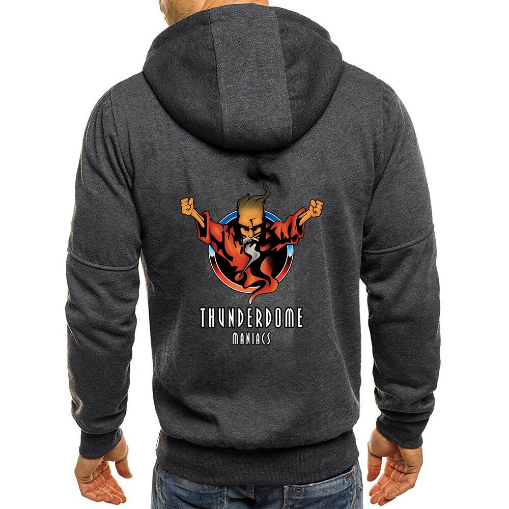 2023 New Men's Spring and Autumn Printed Clothes High-quality zipper coat Sweater casual hooded coat