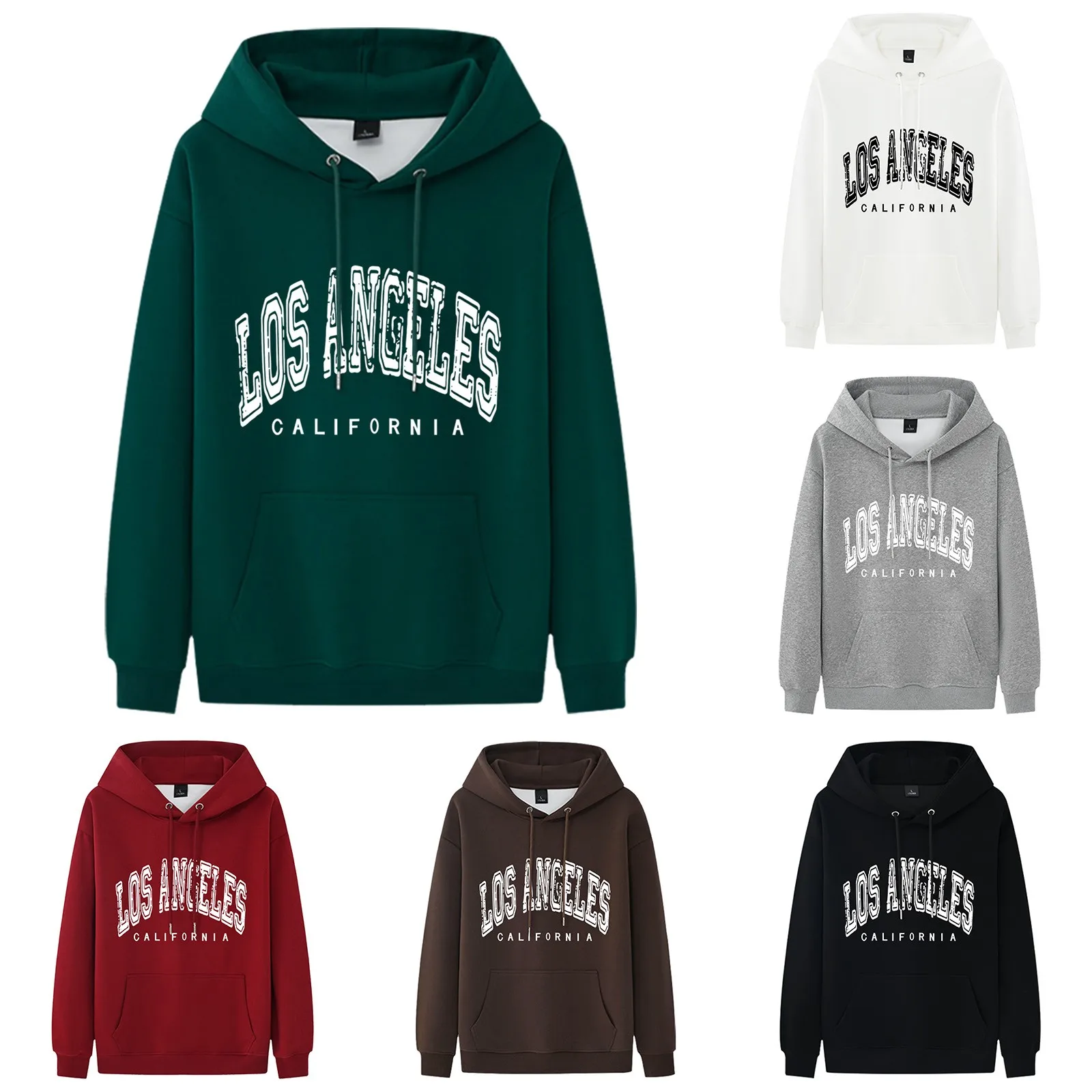 

Male Letter Printed Spring And Autumn Long Sleeve Top Loose Sports Sweater Hoodie Hooded Jacket Punk