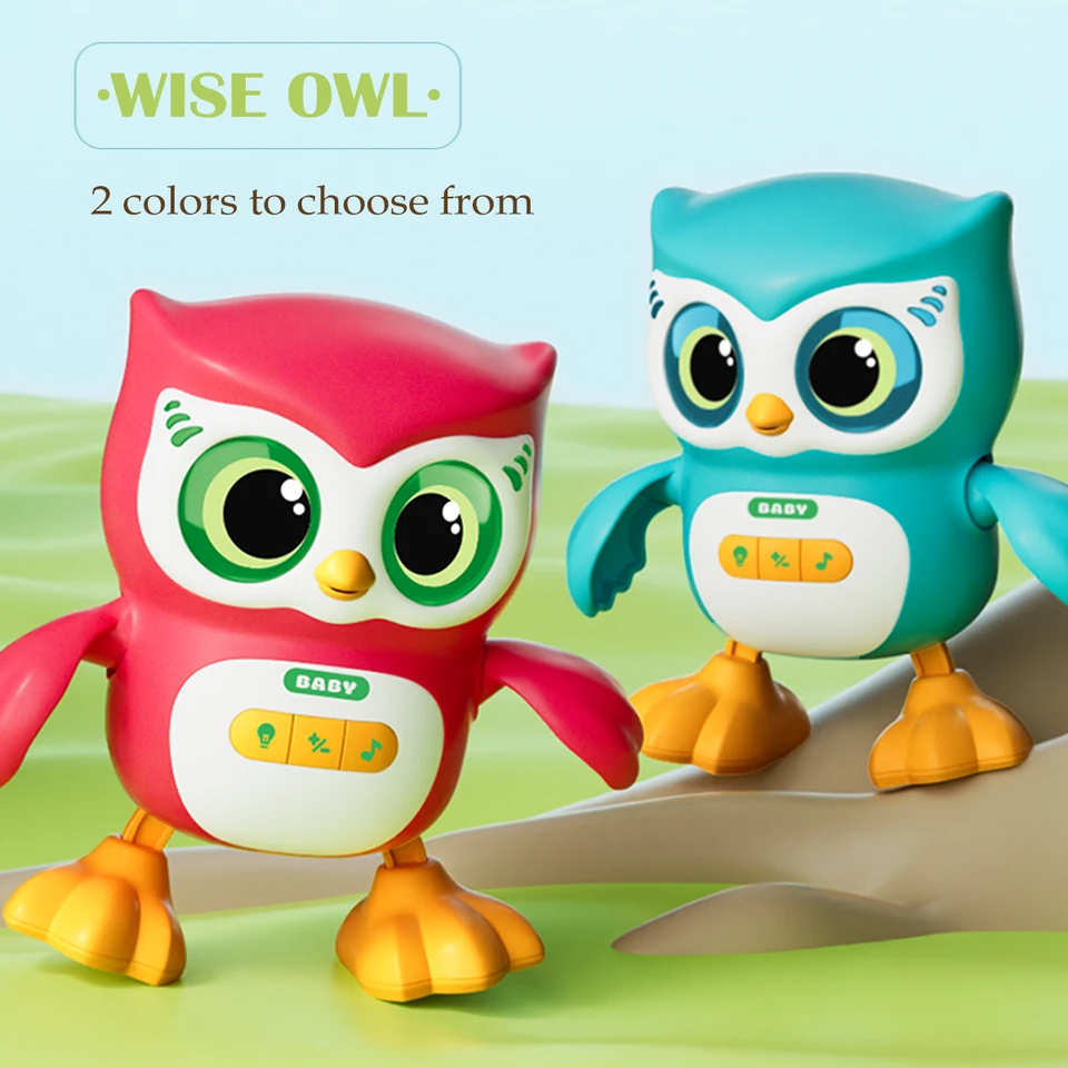Cute Animals Electronic Toy, Owl Duck Pet With Music Light Dancing Adjustable Volume Moving Robot Mode For Children_voghion.com