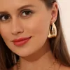 Wide Metal Earrings 2