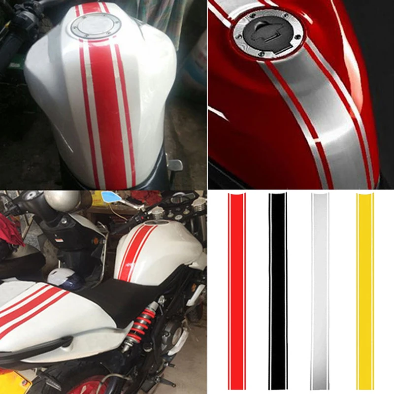 50cm Motorcycle Stickers Waterproof DIY Fuel Tank Cover Car Motorcycle Reflective Stickers Decal  Motorcycle Sticker Accessories