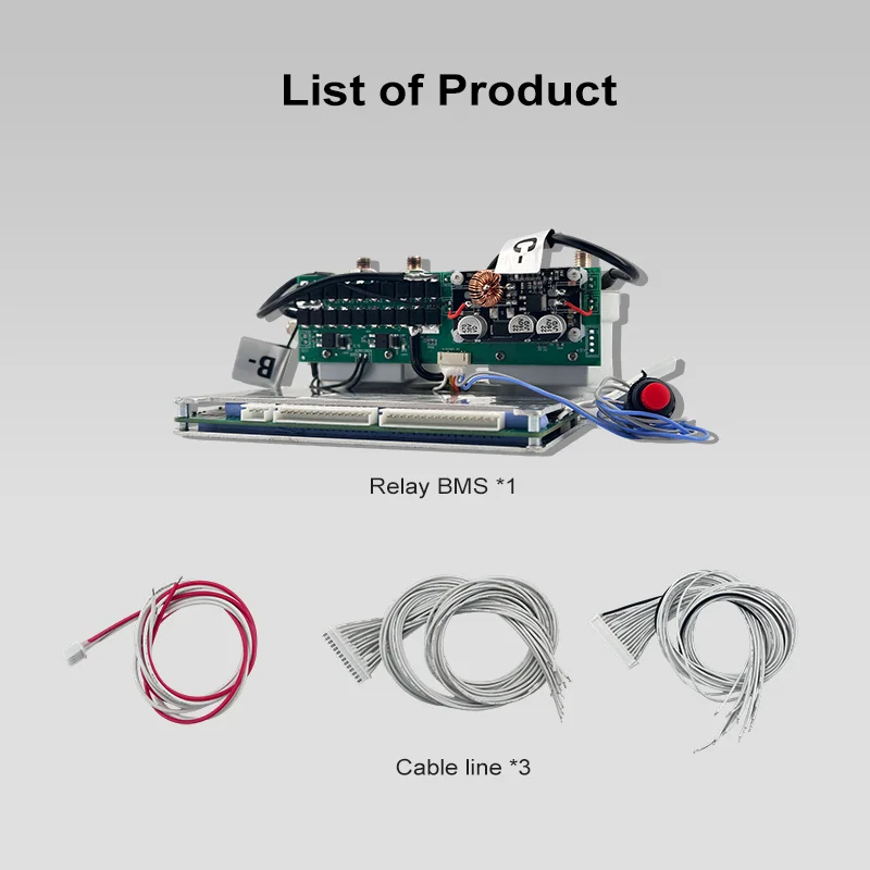 102.4V 350A 500A Relay bms 32s lifepo4 2000A 5000A Peak Battery protection board
