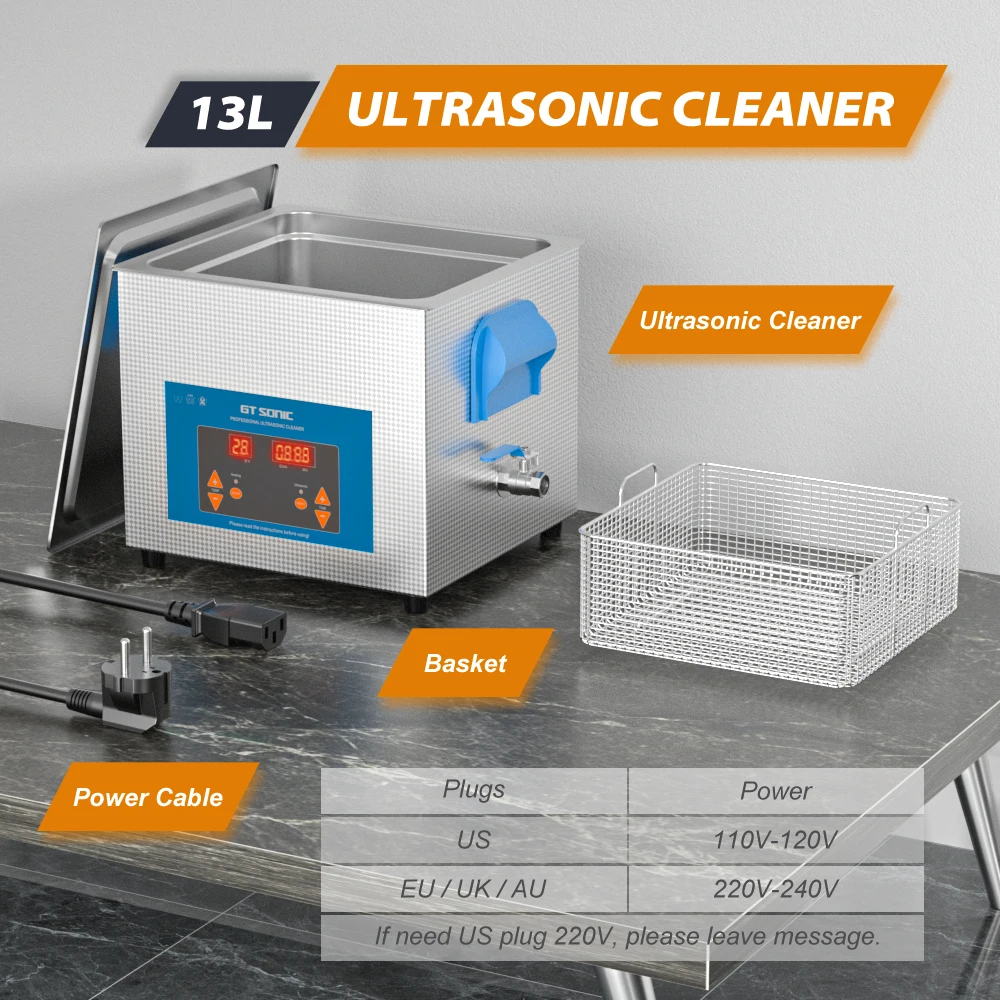 GTSONIC Ultrasonic Cleaner - 2L to 27L Digital Ultrasound Bath with Big Sale Price Description Image.This Product Can Be Found With The Tag Names Digital ultrasonic cleaner 6l, Ultrasonic cleaning machine 3l, Ultrasonic cleaning machine 6l