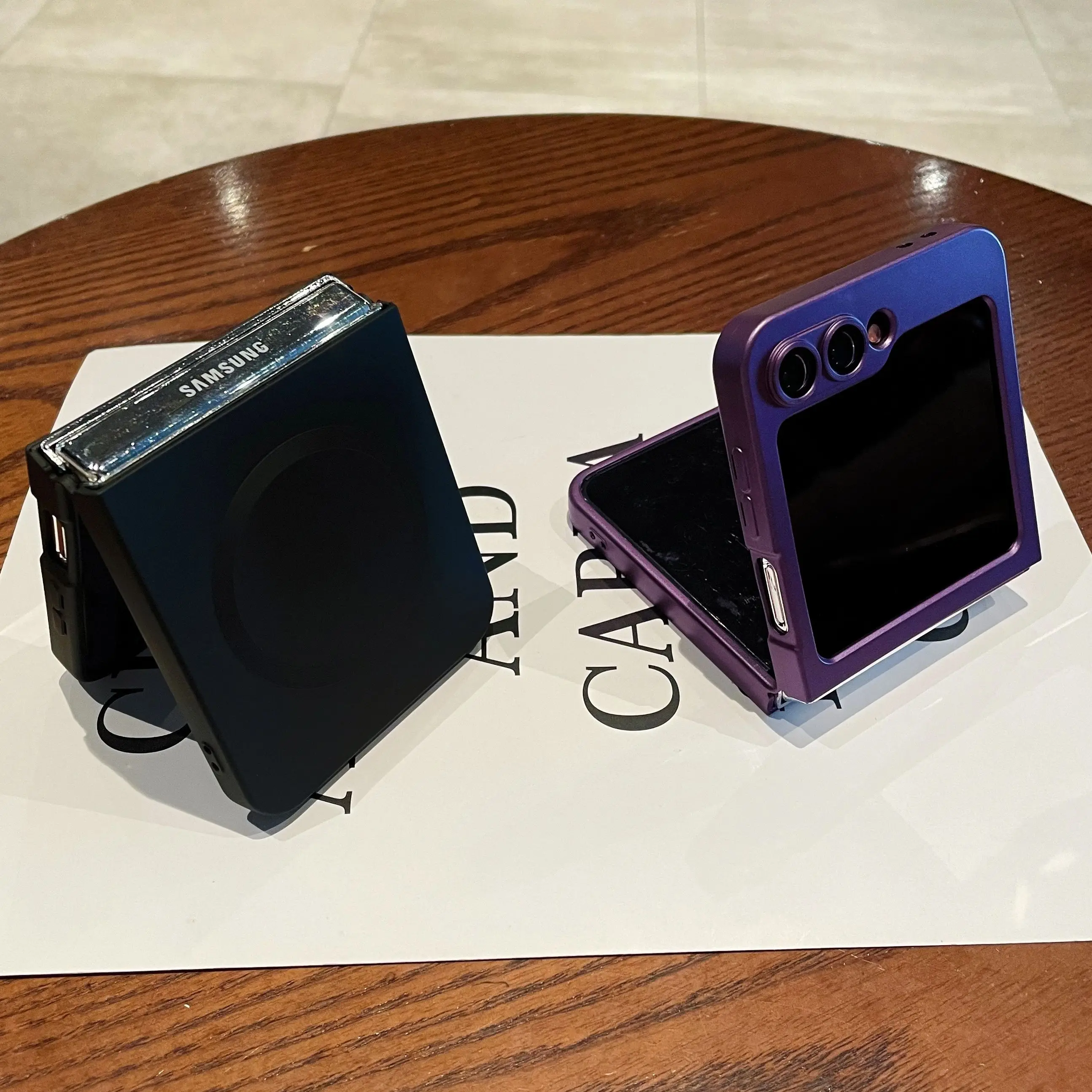 Matte Glass Lens Shockproof Magnetic Case with Magsafe Wireless Charging and Metallic Paint Finish