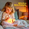 Cute Axolotl Night Light Silicone Nursery Sleeping Lamp Touch Control Nightlights USB Rechargeable Table Lamp for Baby Child 3
