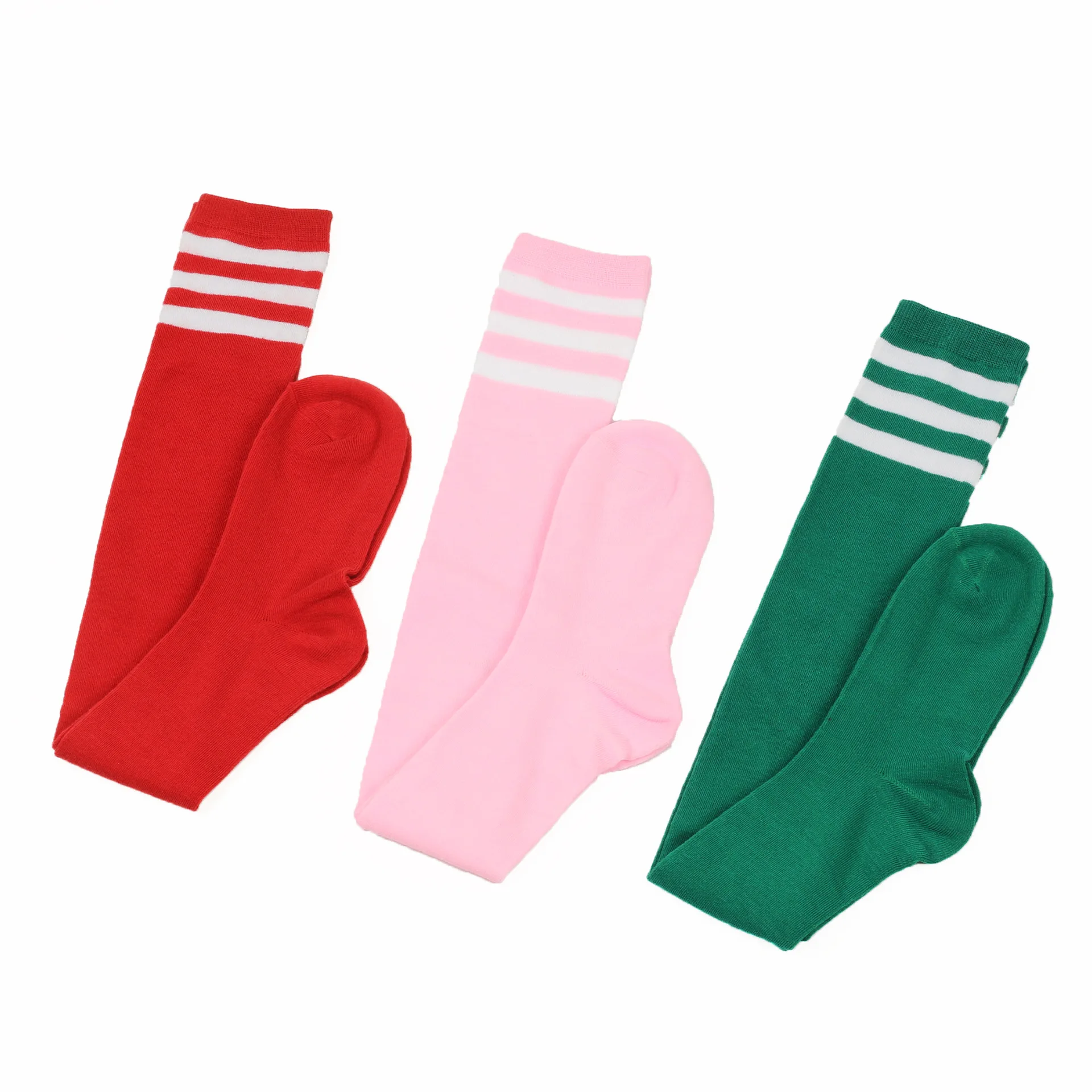 College-Socken mit drei Streifen und mittlerer Röhre für Damen, Baumwolle, Sommer, Frühling, Schulmädchen, knielange Socken, Performance-Socken mit mittlerer Wade – Detail 10