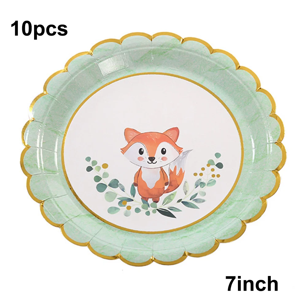 Fox Birthday Decorations Balloon Cupcake Toppers Woodland Animals Theme  Party Dress Up Supplies Fox Paper Lantern Kids Gifts - AliExpress