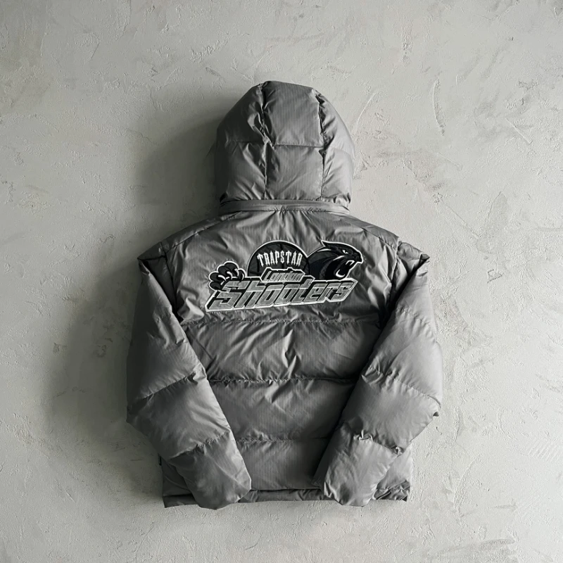 Trapstar London Shooters Detachable Hooded Puffergrey REFLECTIVE