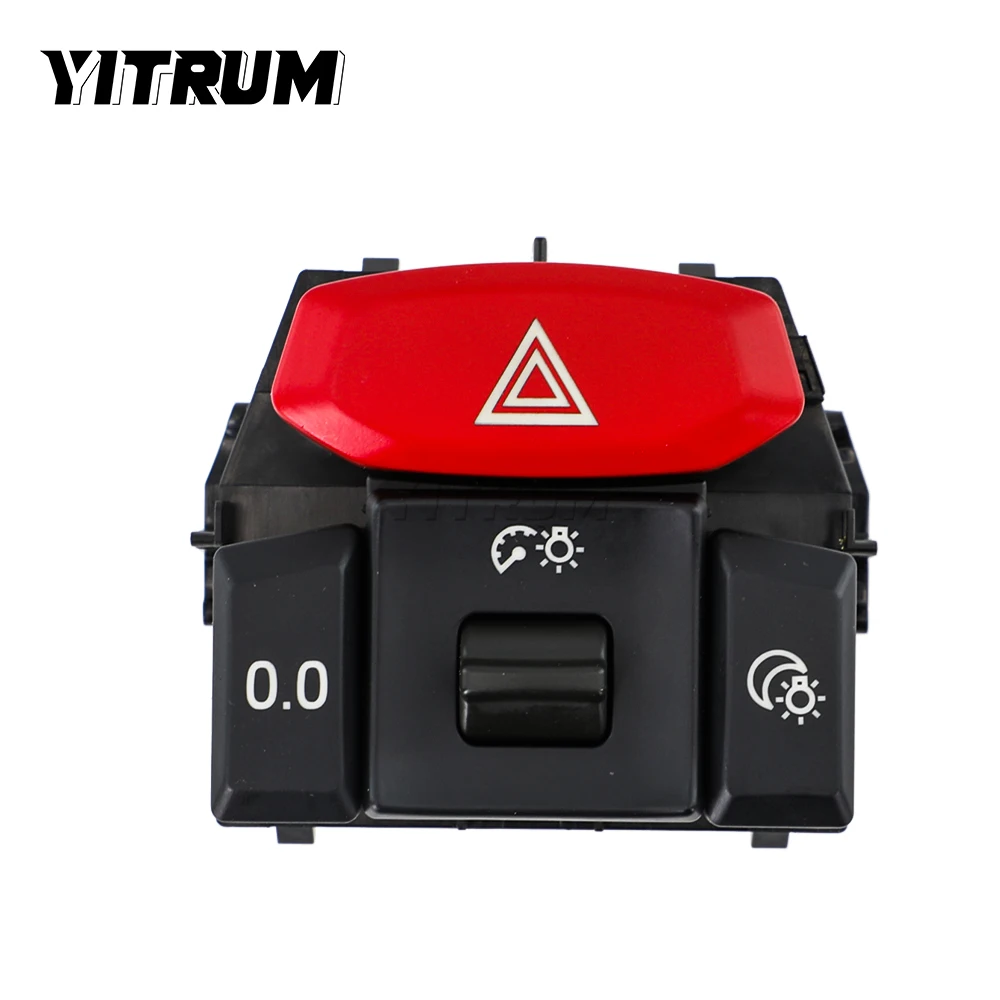 YITRUM 2095860 위험 램프 라이트 경고 표시기 스위치 단추, 스카니아 L P G R S 시리즈 2016 예비 트럭 부품