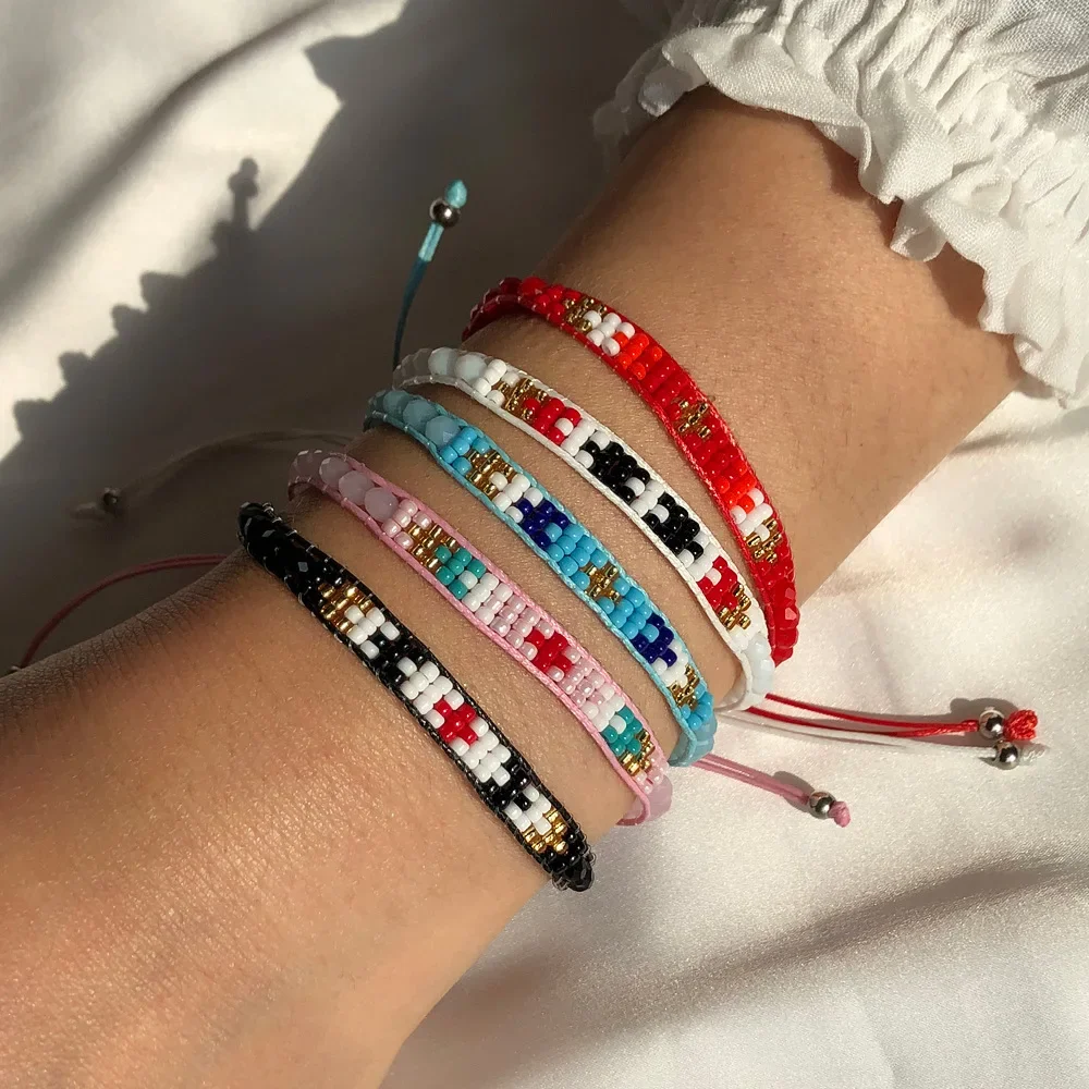 

Регулируемый браслет ручной работы в стиле бохо