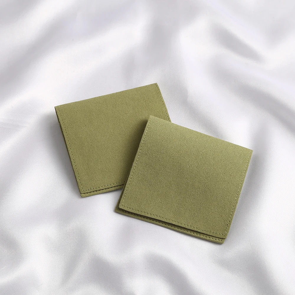 

Wholesale Luxury Envelope Flap Micro Fiber Suede Earrings Necklace Jewelry Display Pouches and Packaging Organizer Gift Bags