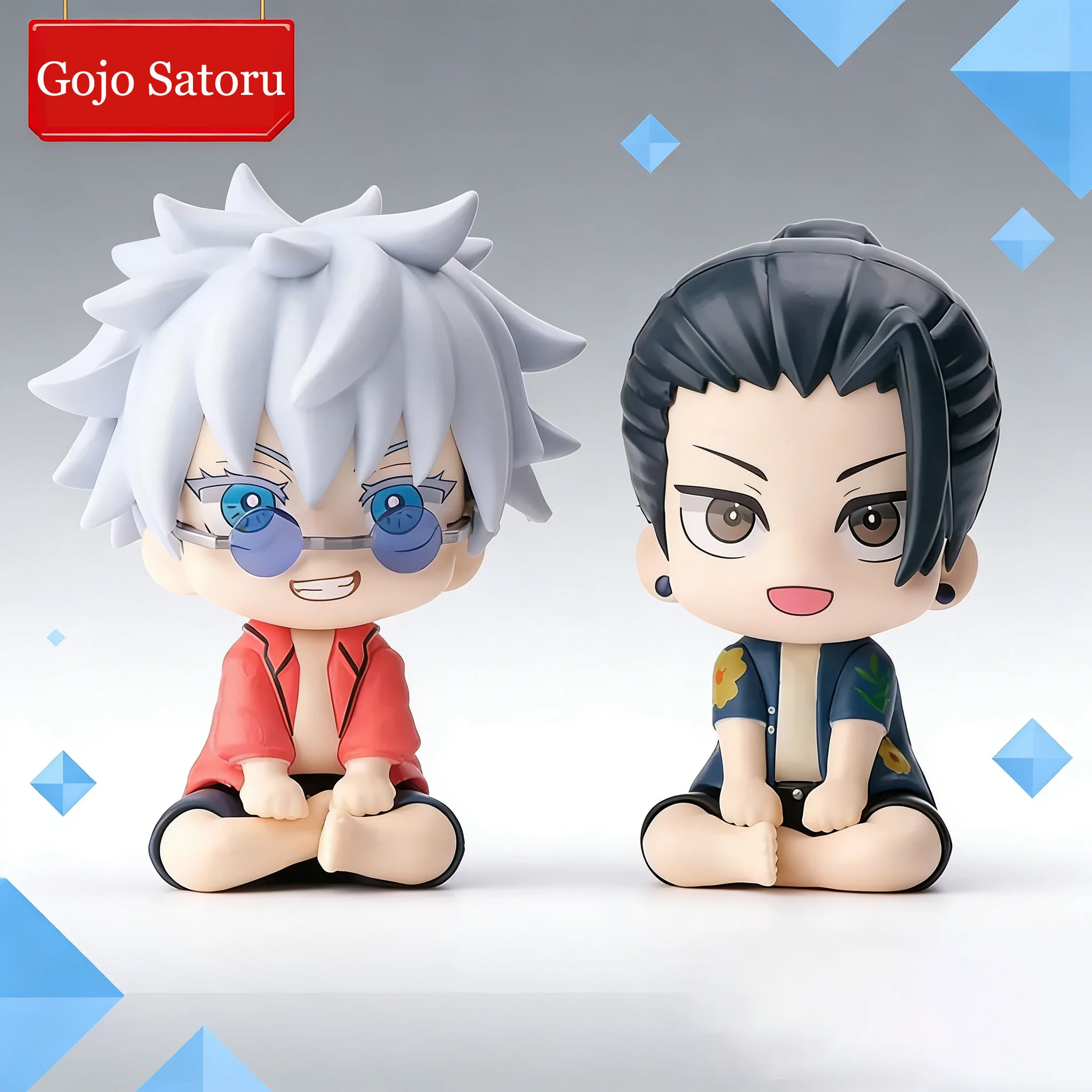 Figura de Colección de Anime JJK - Edición Q de Suguru Geto y Satoru Gojo