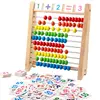 Classic Wooden Educational Counting Toy 100 Beads Preschool Math Learning Toys Montessori Number Arithmetic Abacus Toddler Gift 1