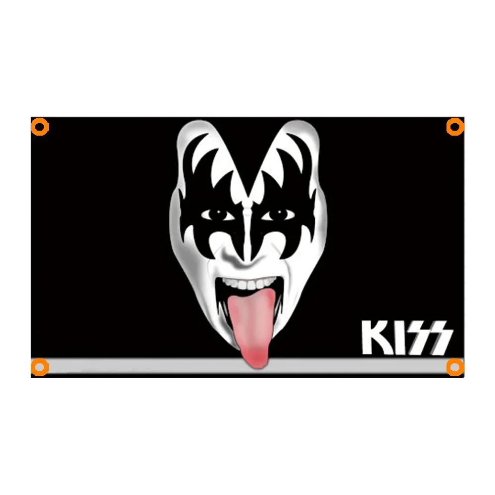 

3X5FT Flag Metal Music Flag Kiss Band Banner Banner ft banner flag decoration