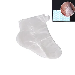 100PCS Transparent Disposable Foot Spa Covers for Hygienic Pedicure & Foot Care (With Stickers - 100pcs)