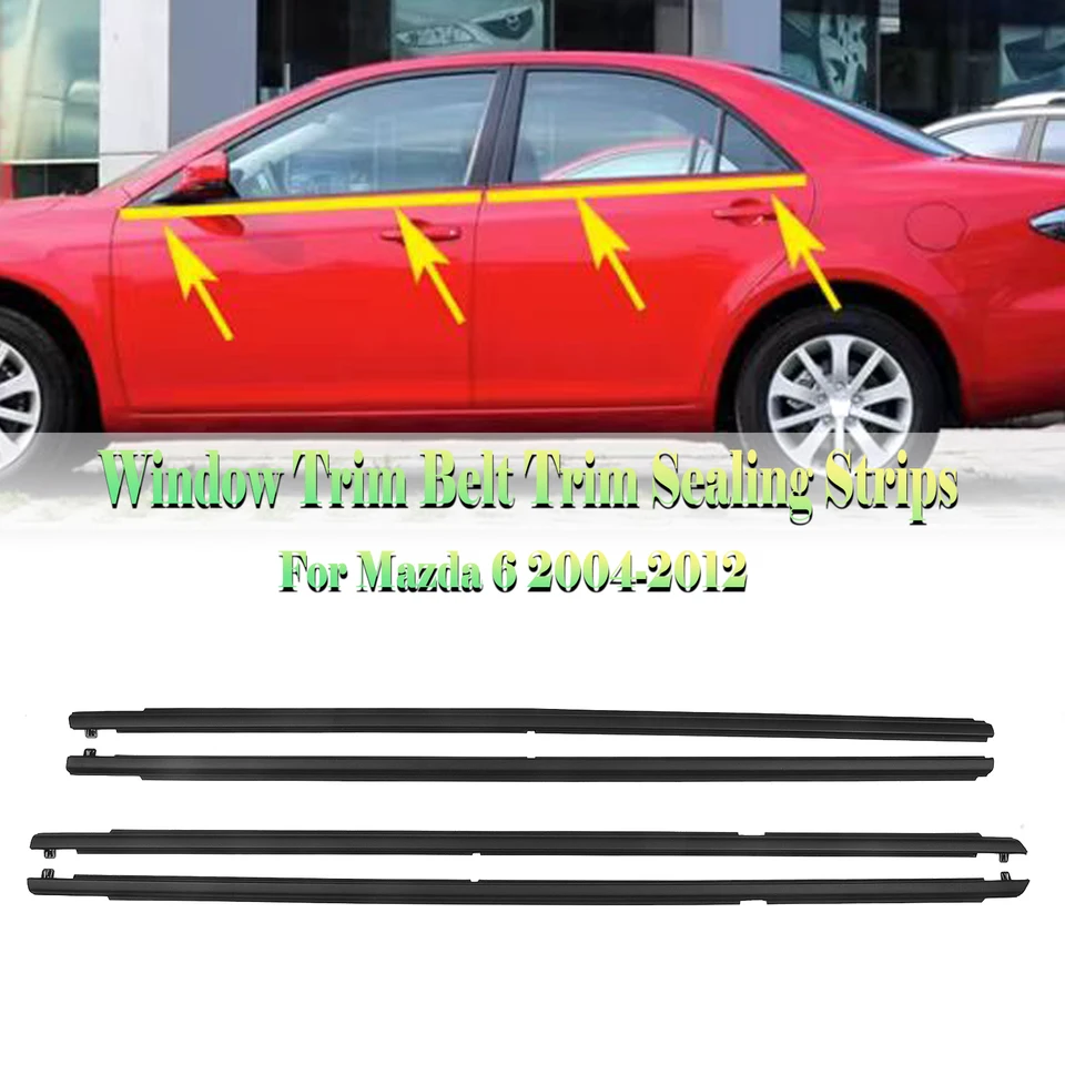 車のドア窓シールトリム シビック 2006 2007 2008 2009 2010 2011 車外装ウィンドウウェザーストリップシー自動車用ウィンドウシール  Compatible With Accord 2008 2009 2010 2011 2012 車の窓シー Compatible With Civic  Sedan 4 Door 2006-2011 車外装窓ウェザー ... 自動車用ウィンドウシール Compatible With Civic Sedan 2001 2002 2003 2004 2005