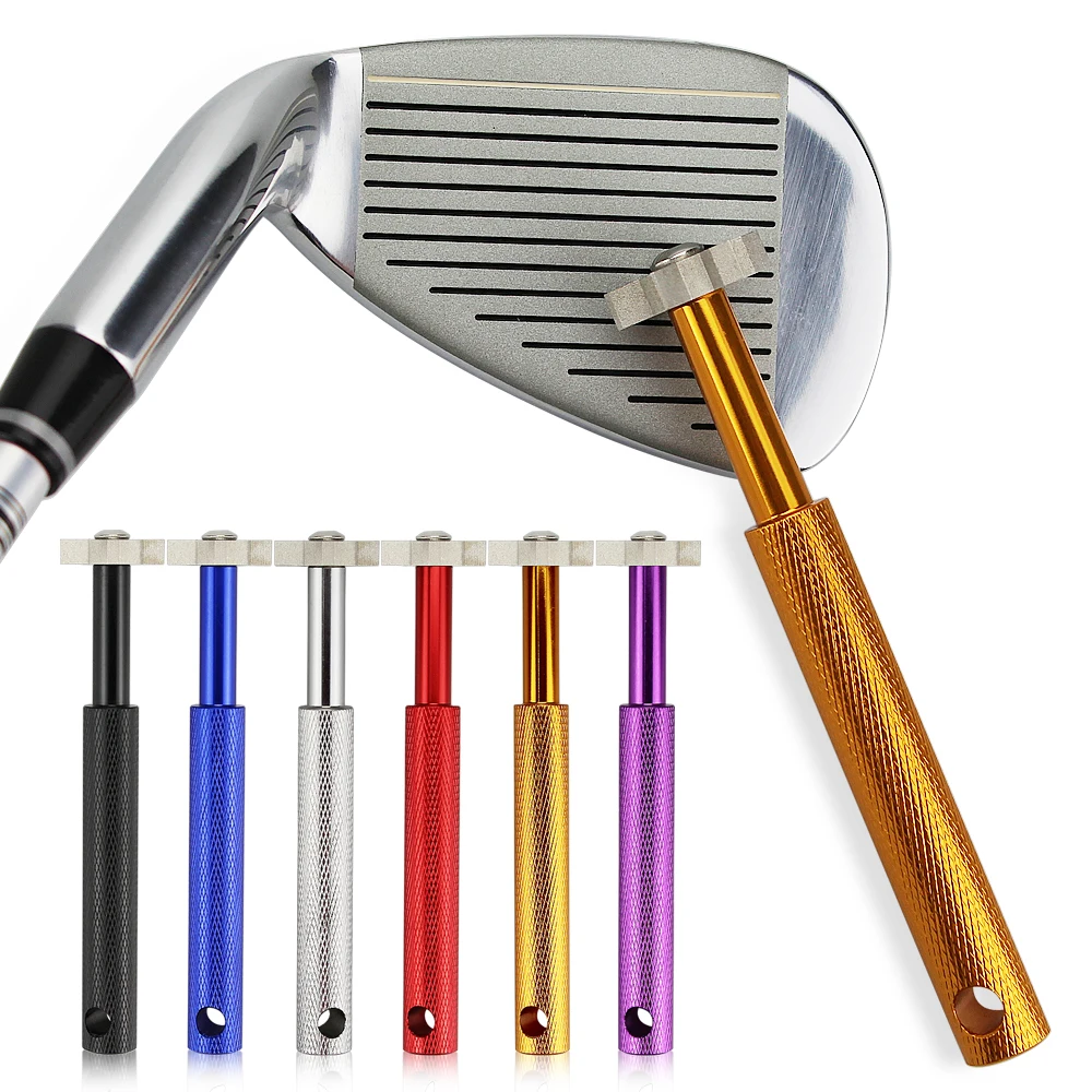 Ultimate Golf Club Grooving and Sharpening Tool - Durable Alloy Head in 6 Vibrant Colors