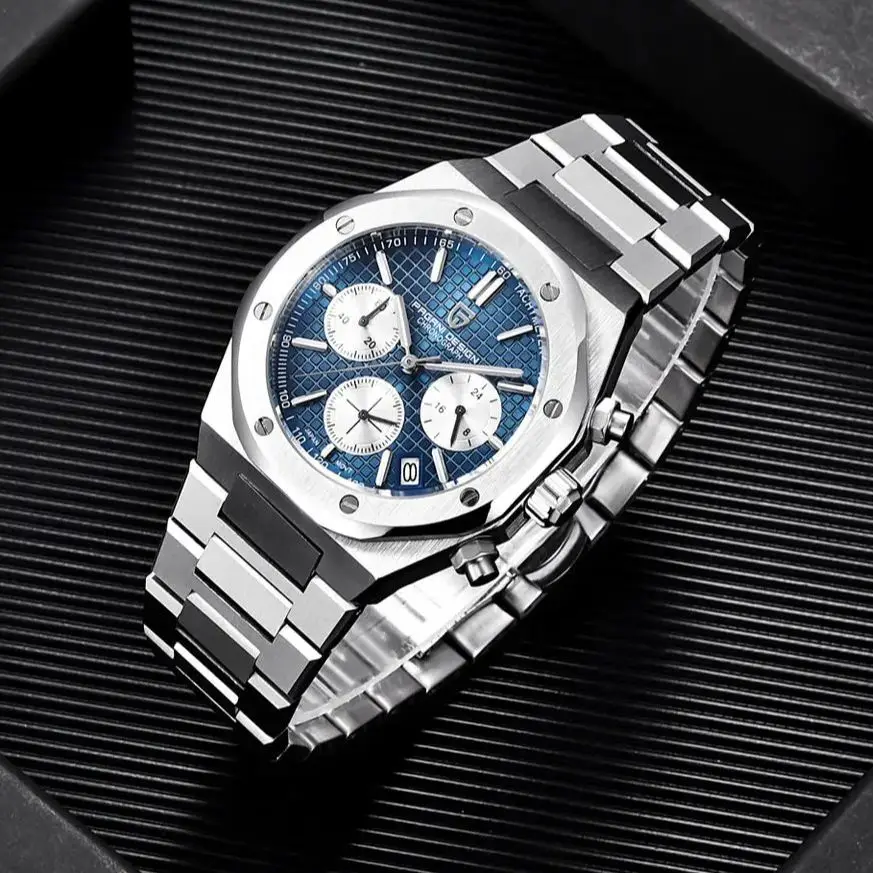 Pagani Design 2024 New Vk63 Men's Quartz Watch 40mm Sapphire Stainless Steel Waterproof 20bar Luminous C3 Sports Chronograph, Alina Gadgets