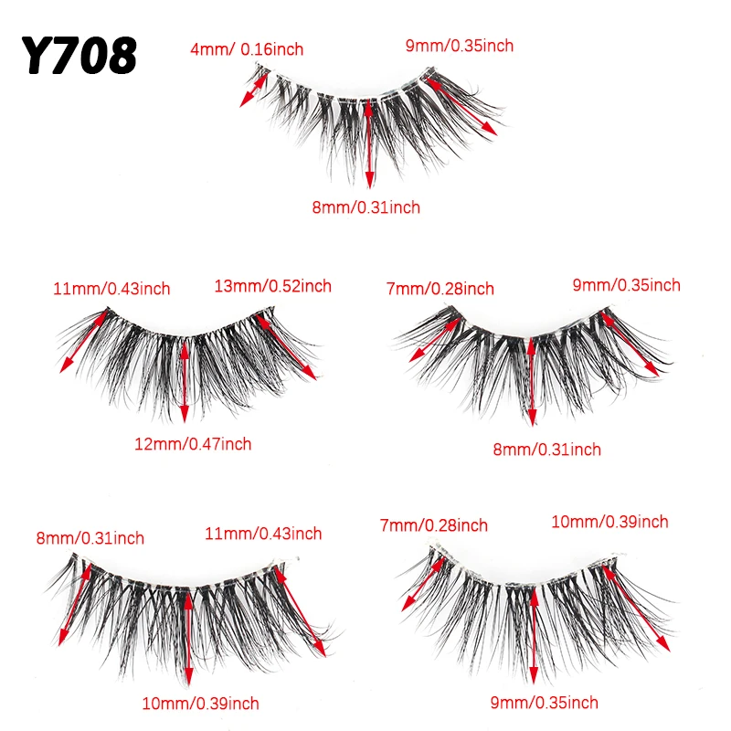 Faux Mink Lashes 3D False Eyelashes for Women