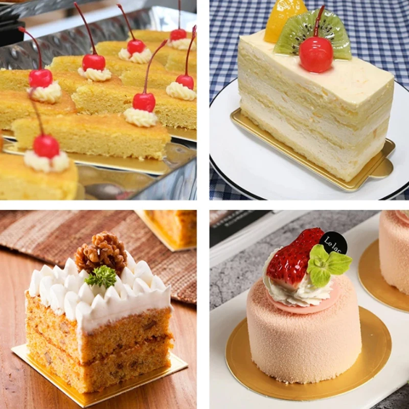 Cake Cardboard Round Cake Dessert Tray Paper Coasters Pastry Decorative Kit Disposable Dessert Displays Tray 20pcs
