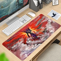 Evanglion – grand tapis de souris 900x400mm, accessoire populaire pour ordinateur de jeu 