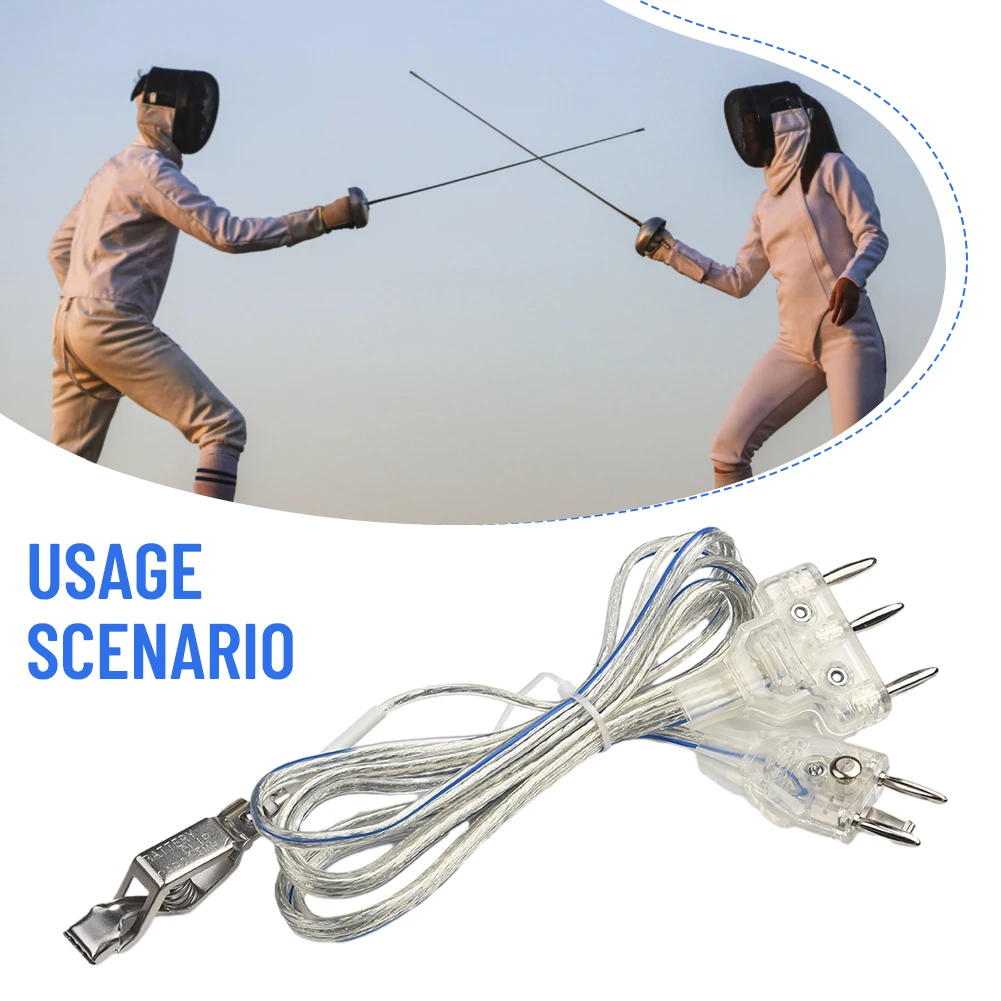 

Sports Fencing Body Wire For Foil/Epee Body Wire Cable Line 3Pin Mask Fencing Hand Wire Clips Flexible Sports Equipment Flexible