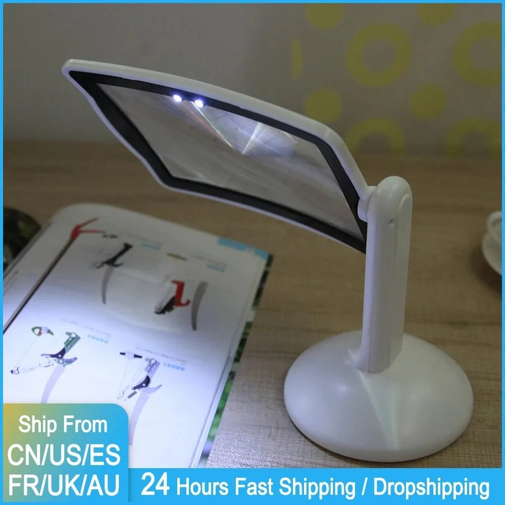 Reading Magnifier 3X LED Screen Hands Free With Light