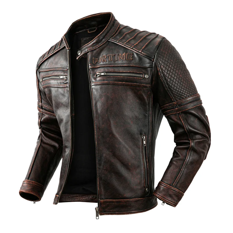 Motorrad Lederjacke Braun Held Lederjacken Herren Motorrad Jacke