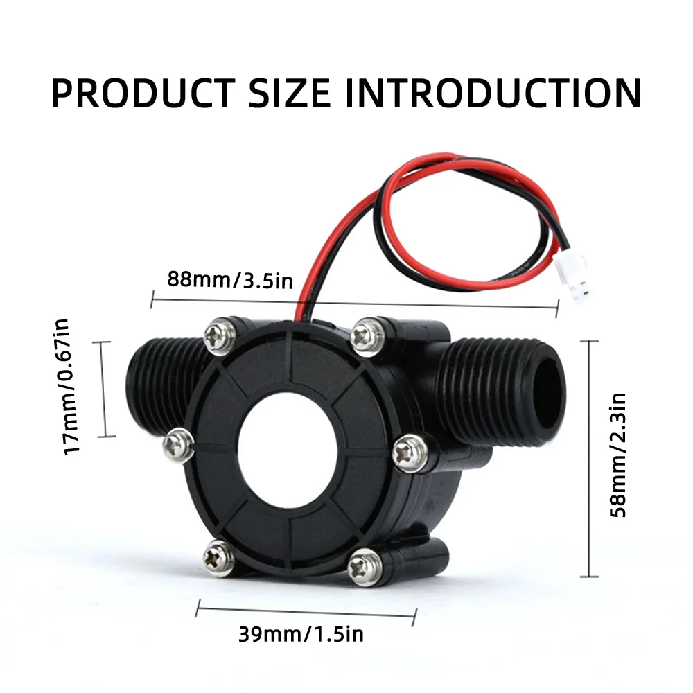 Micro Hydro Generator Turbine Flow Hydraulic Conversion Water Flow Energy Generator DC 5V 12V 0-80V hydroelectric generator