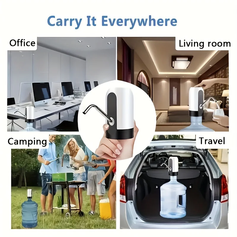 Water Pump Water Dispenser Water Bottle Pump Beverage Dispenser Water Dispenser Pump 1pc Automatic water dispenser USB rechargeable bucket water pump wireless electric pump