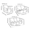 4/6/8pcs a set, double-sided jacquard braid Chivas sofa cover, elastic soft sofa recliner cover decorative protection 6