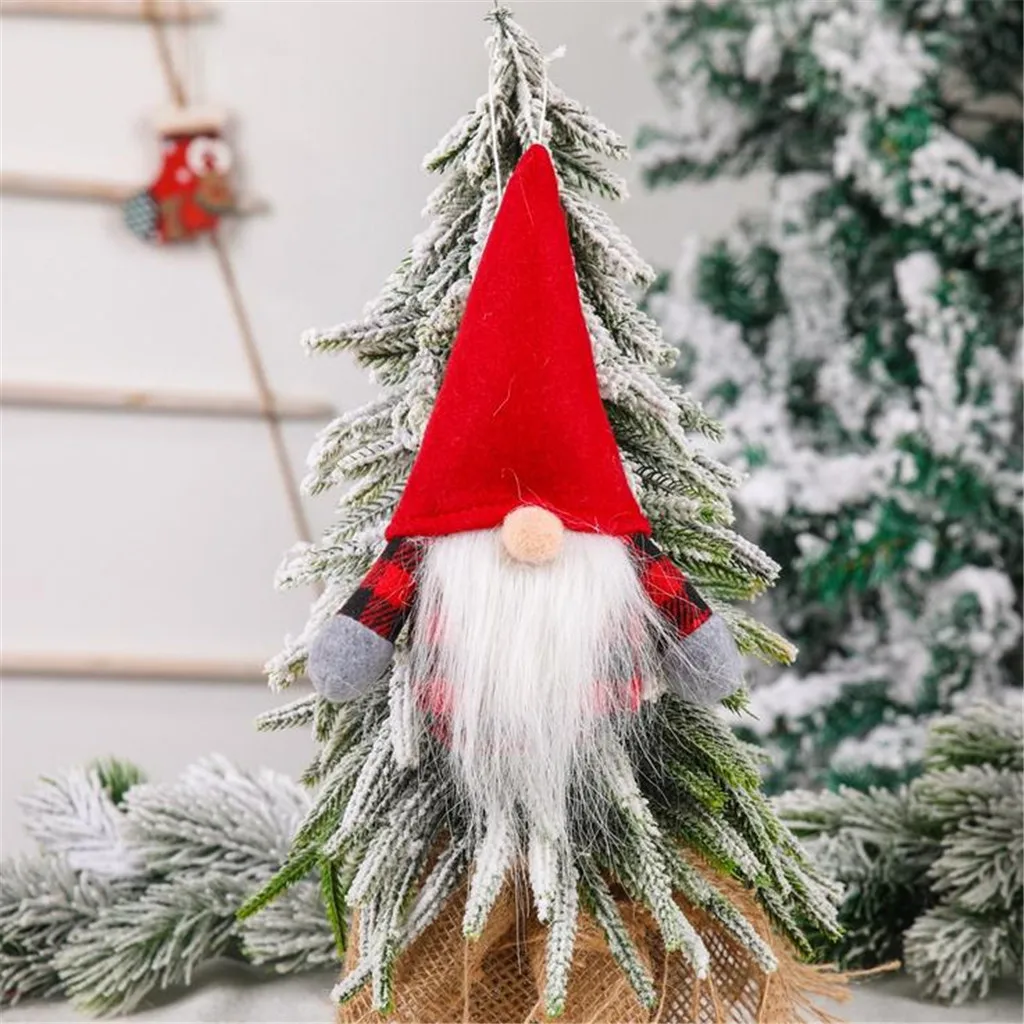 LEMCC Poupée Gnome De Noël Télescopique En Peluche - Ornement Suédois Tomte (#2)