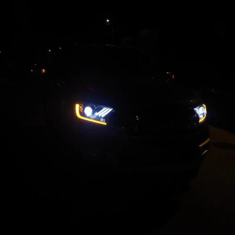 Car Styling for Ford Everest& Ranger Headlights-Turn Signal LED Headlight DRL Auto Accessories customcustom