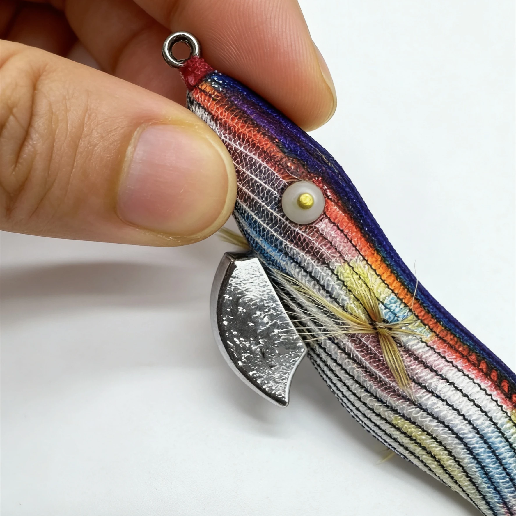 3.0 UV Pappelholz-Garnelenköder mit BKK-Haken, Egi Oktopus-Holzgarnelen-Leuchtköder, Oktopus-Tintenfisch-Köder – Detail 2