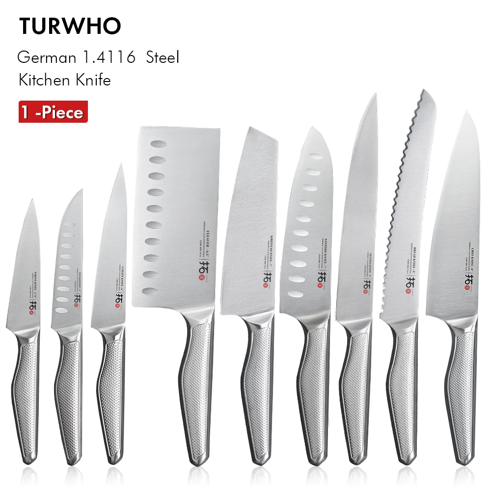 TURWHOChefKnife1PieceKitchenKnivesGerman14116StainlessSteel