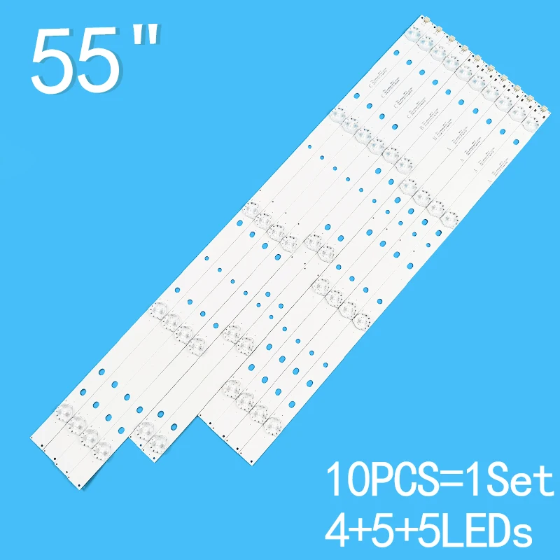 10pcs=1set 6v for Leroy 55-inch LCD TV JS-D-JP5520-A41EC JS-D-JP5520-B41EC JS-D-JP5520-C41EC AKTV551 MS-L0956 backlight strep