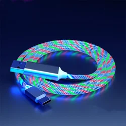 Luminous LED Light USB A to Type C Fast Charging Cable - 1m (Colorful)