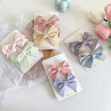 

2022 Children's Bow Hairpin Sweet and Cute Duckbill Clip Simple Girls Hair Accessories Bangs Clip Japanese and Korean Headdress