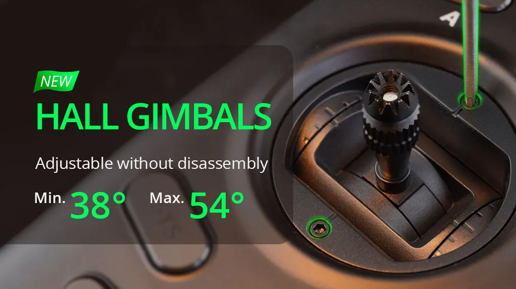 NEW HALL GIMBALS Adjustable without disassembly Min. 38
