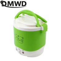 DMWD voiture Mini cuiseur à riz 12V 24V 220V voiture maison double usage auto-conduite soupe bouillie Portable cuiseur à riz camion cuiseur à riz intelligent 5