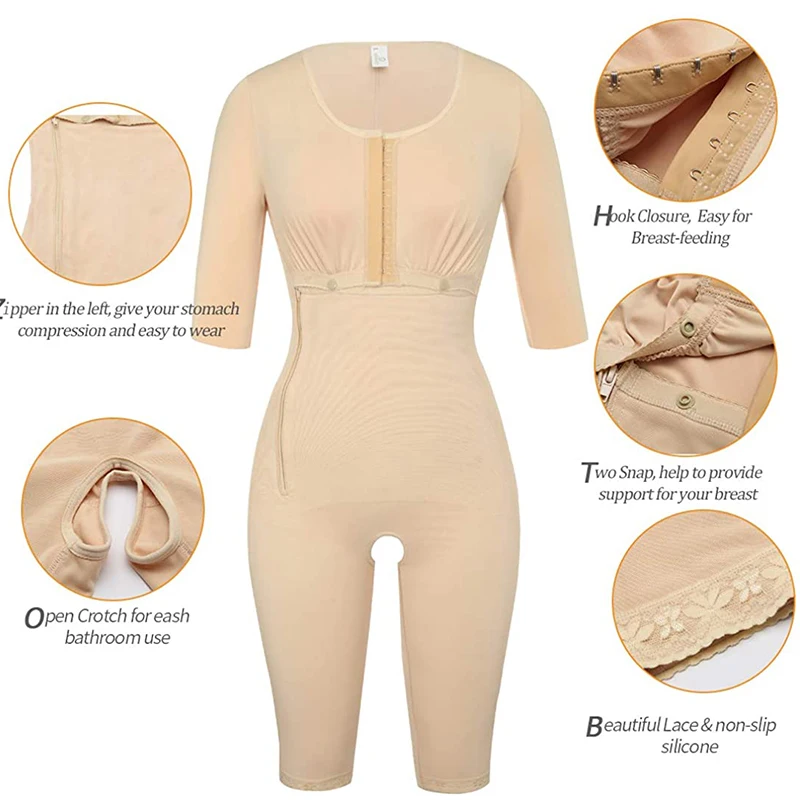 Shapewear for Women Tummy Control Full Body Shaper Butt Lifter Thigh Slimmer Bodysuit Fajas Colombianas
