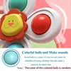 3PC Set Suction Cup Spinning Cartoon Animal Spinner Toys For Kids Window High Chair Tray Bath Table Travel for Children Gift 5