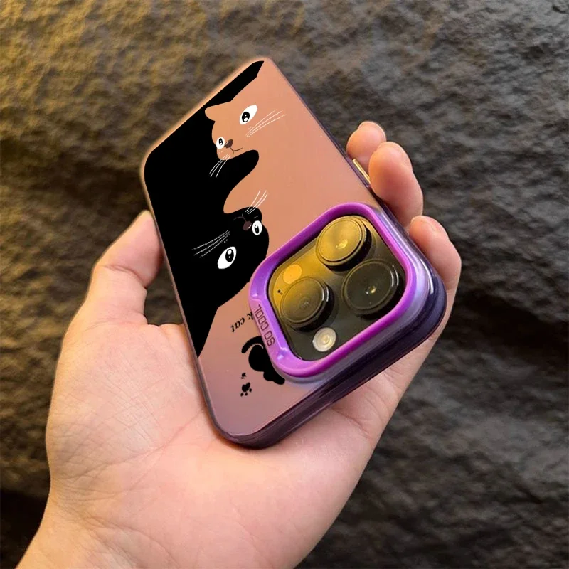 Adorable Black Cat Shockproof Phone Case Cover