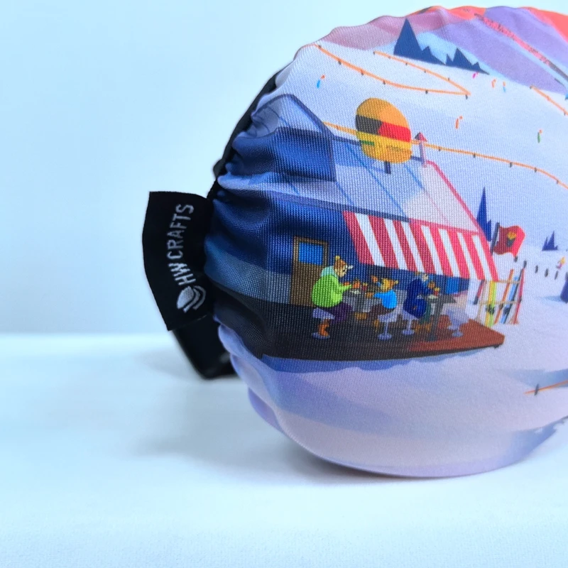 Customer Pattern Soft Bag Snowboard Goggles Protective Cover Hot Sale Microfiber Ski Goggle Lens Cover 4