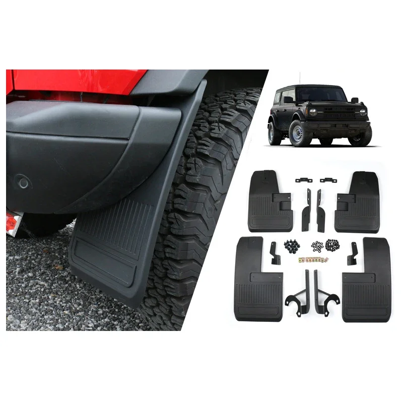 Universal Car Front Rear Mudflaps Splash Guards Mudguard For Ford Bronco 2021 2022 2023 for ford mercury rh front